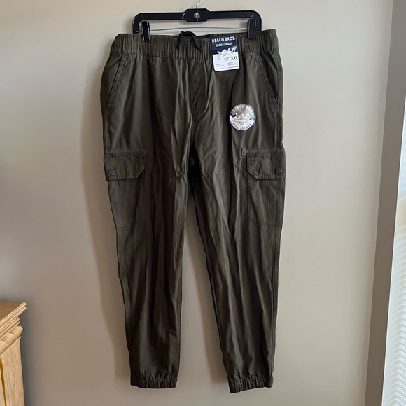 Beach Bros cargo Joggers , Sz XXL, olive green, new with tags. - Picture 3 of 5